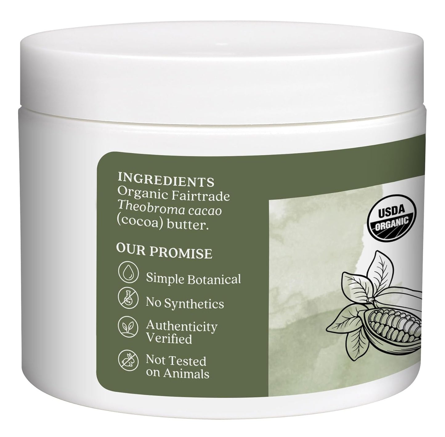 Aura Cacia Organic Cocoa Butter, 4 Oz