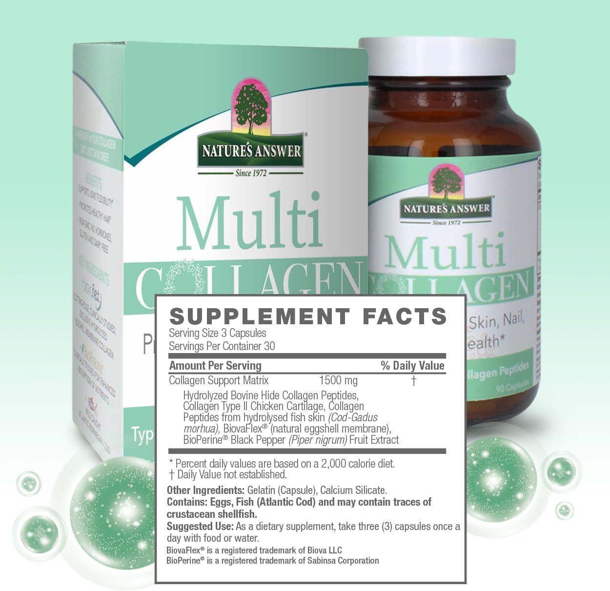 Nature's Answer Multi Collagen, 90 Vegetable Capsules