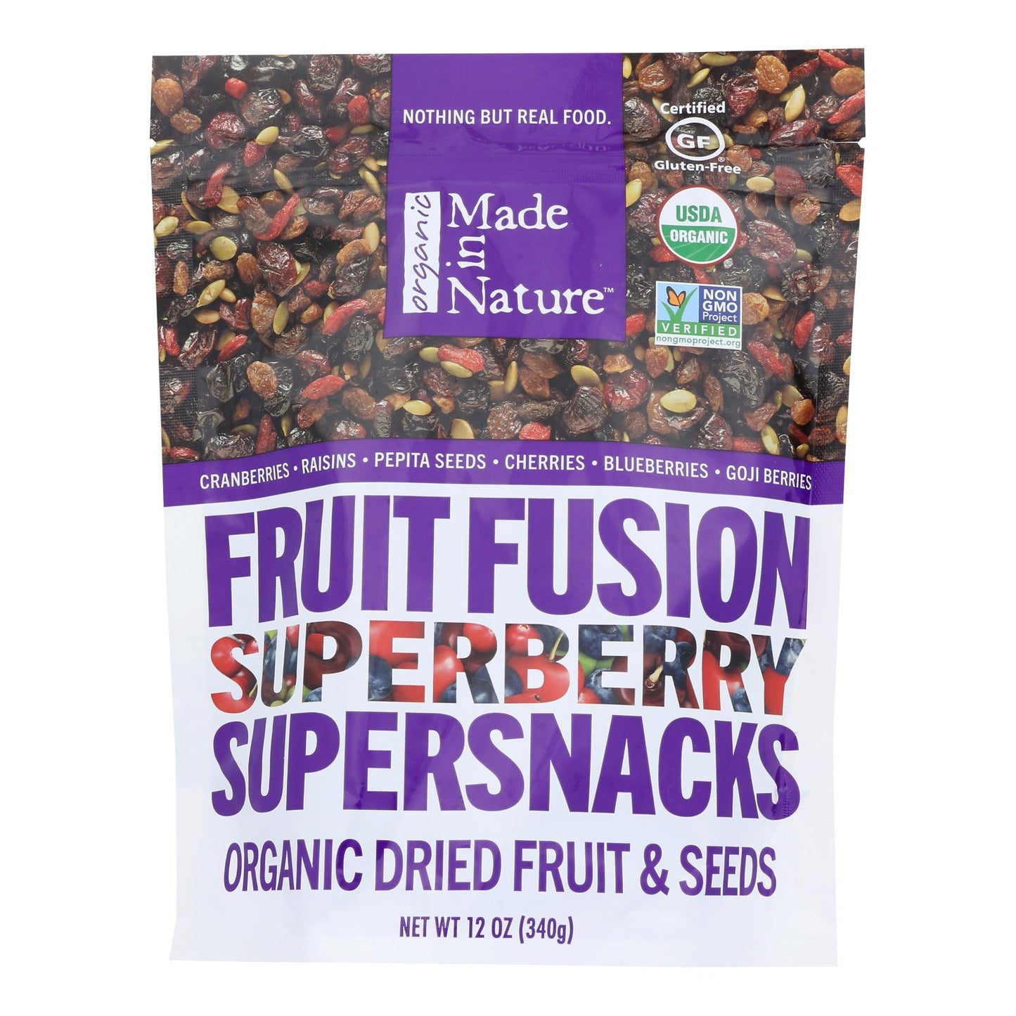 Made In Nature Super Berry Dried Fruit Blend, 10 Oz (Pack of 6)