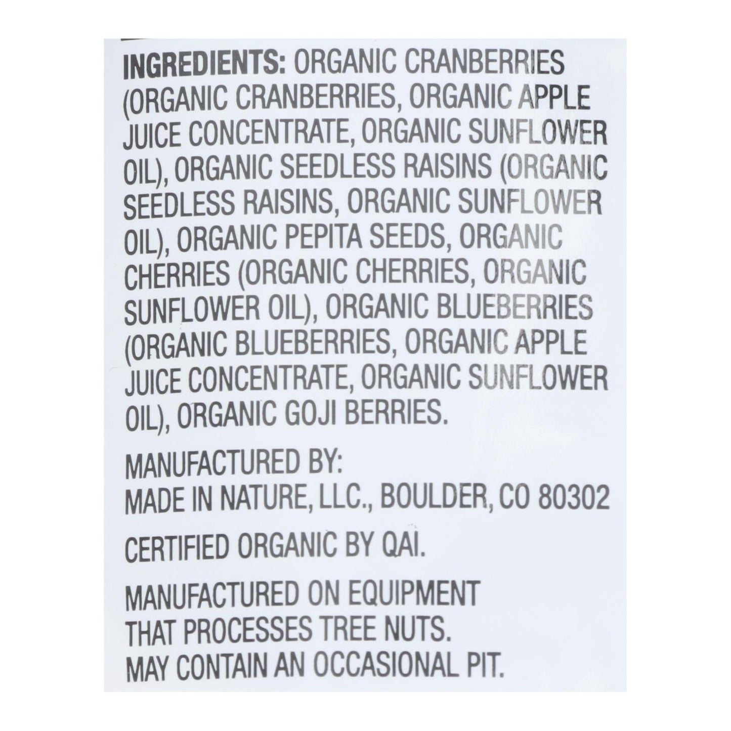 Made In Nature Super Berry Dried Fruit Blend, 10 Oz (Pack of 6)