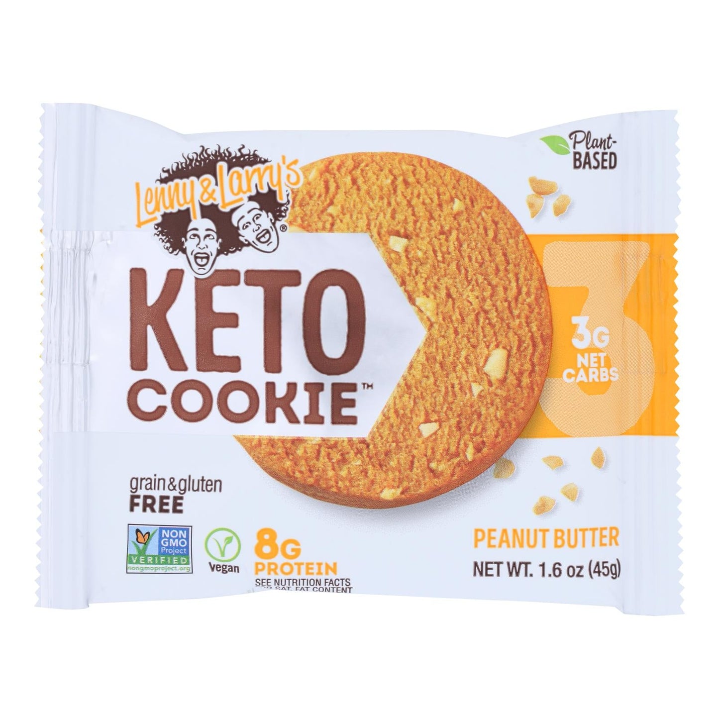 Lenny & Larry's Keto Cookie Peanut Butter Case of 12 - 1.6 Oz Each
