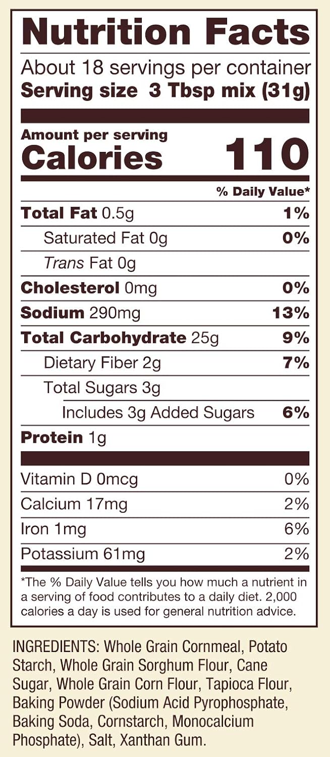 Bob's Red Mill Gluten-Free Cornbread Mix, 20 oz, Pack of 4
