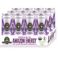 Sambazon Organic Amazon Energy Drink, Açai Berry Pomegranate, Low Calorie, 12 oz, Pack of 12