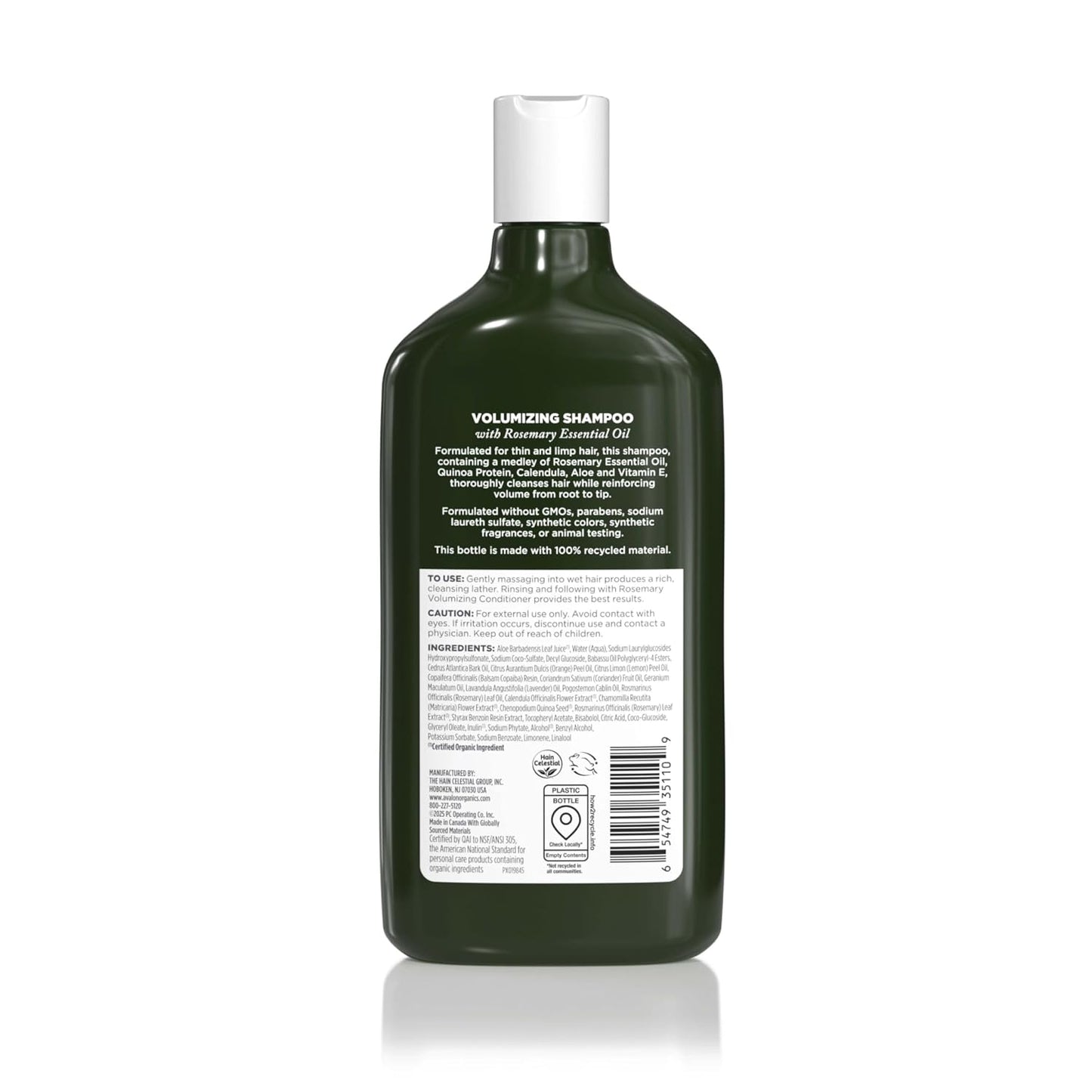 Avalon Organics Volumizing Shampoo Rosemary (11 Fl Oz)