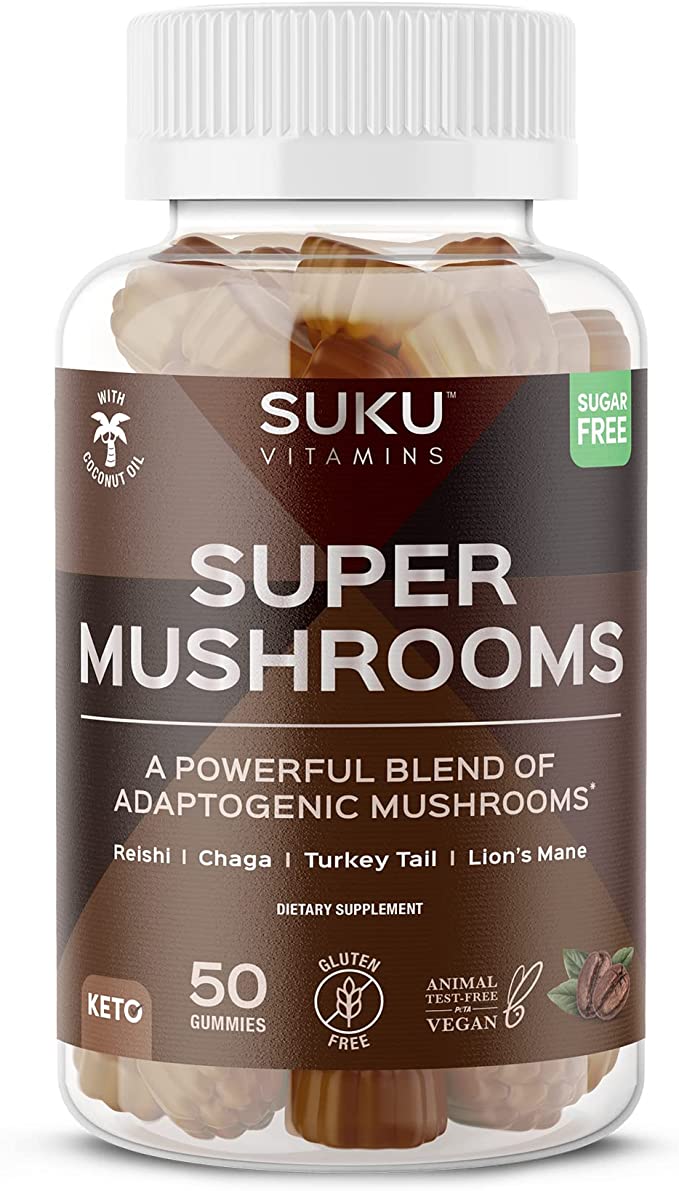 Suku Vitamins Gummy Super Mushrooms (Pack of 50)