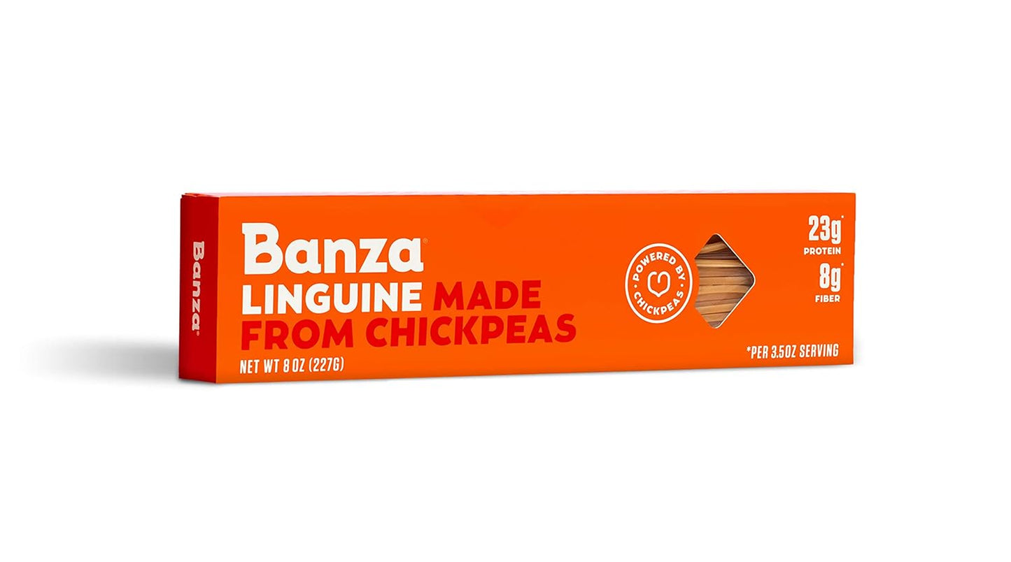 Banza Chickpea Linguine Pasta, 8 oz, Pack of 12