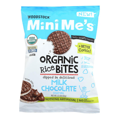 Woodstock Organic Milk Chocolate Rice Bites - 2.1 Oz (Pack of 8)