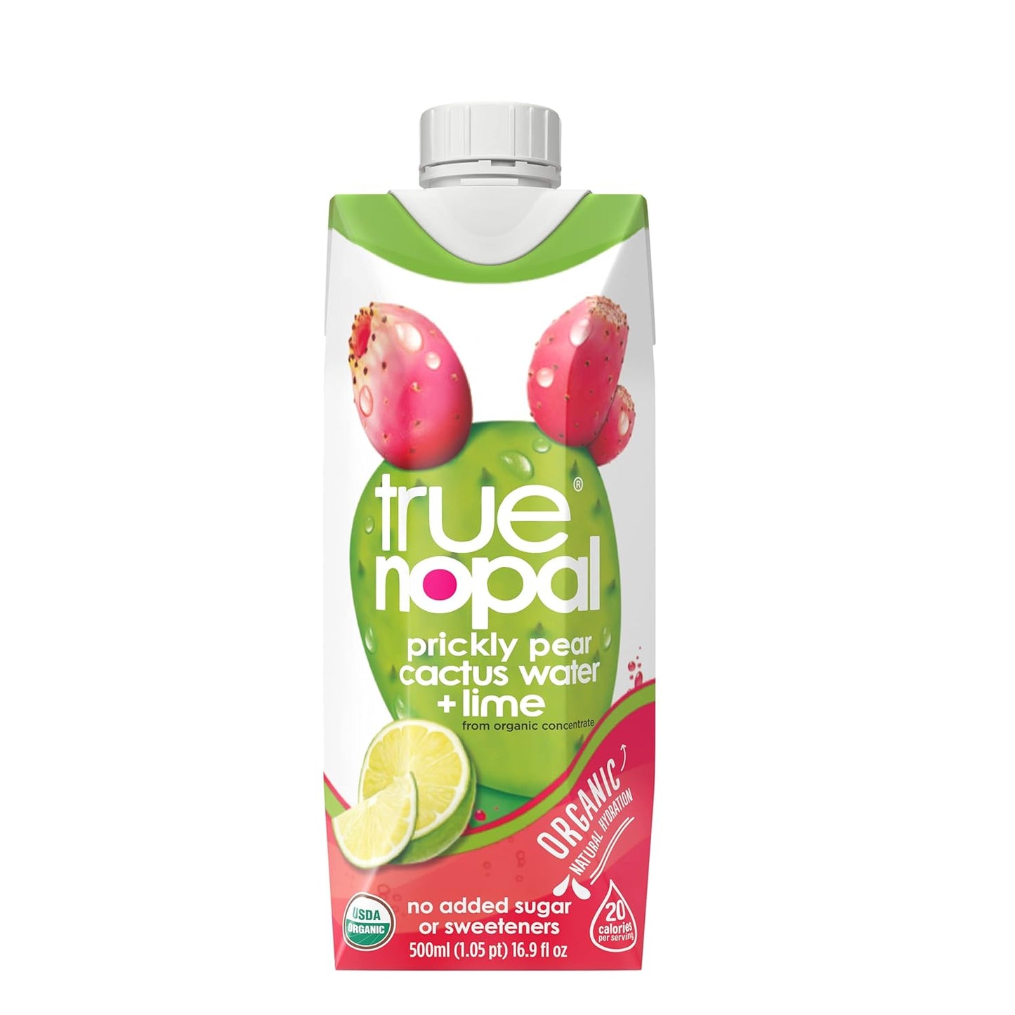 True Nopal Cactus Water - Prickly Pear - 12 Pack - 16.9 Fl Oz Each