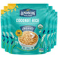Lundberg Family Farms Organic Coconut Rice, 8 oz Ready-to-Heat Pouches, Case of 6