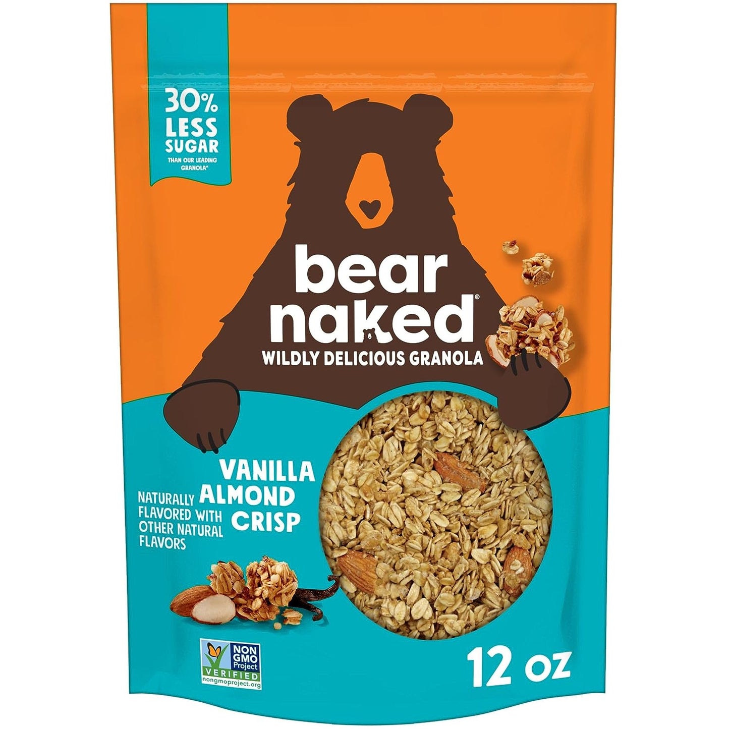 Bear Naked Vanilla Almond Crisp Granola (Pack of 6 - 12 Oz. Bags)