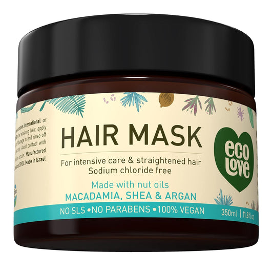 Ecolove Hair Mask, Nutrient-Infused Strengthening Treatment, 11.8 Oz.