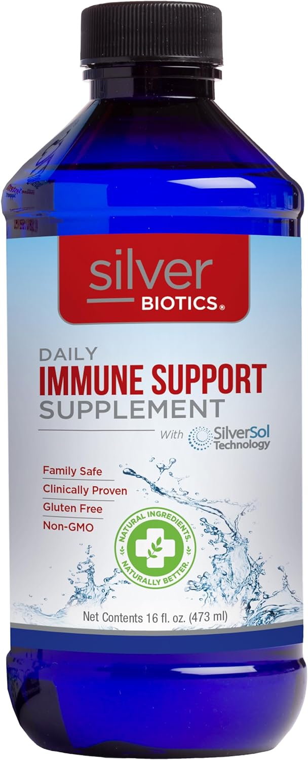 Silver Biotics Daily Immune Support, Family Size, 16 fl oz