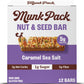 Munk Pack Keto Bar, Nut & Seed Caramel Sea Salt, Case of 12 (1.23 oz each)