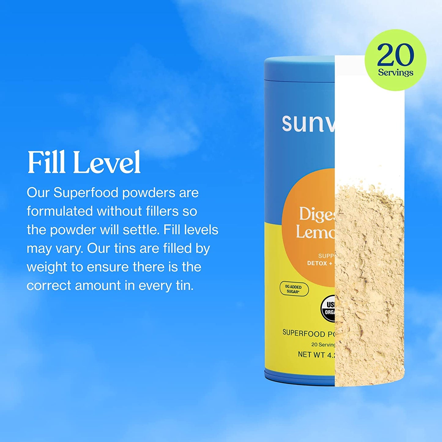 Sunwink Digestion Lemonade Powder Mix - 4.2 Oz