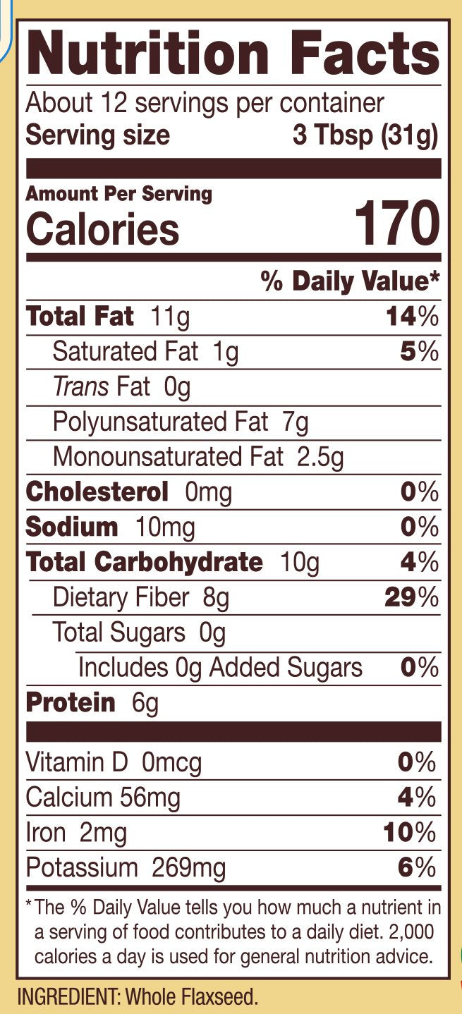 Bob's Red Mill Organic Brown Flaxseeds, Gluten-Free, Case of 4 x 13 oz