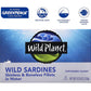 Wild Planet Wild Sardines - Skinless & Boneless Fillets in Water (Case of 12) | 4.25 Oz Cans | High Protein, Omega-3s, Kosher, Sustainably Sourced Seafood
