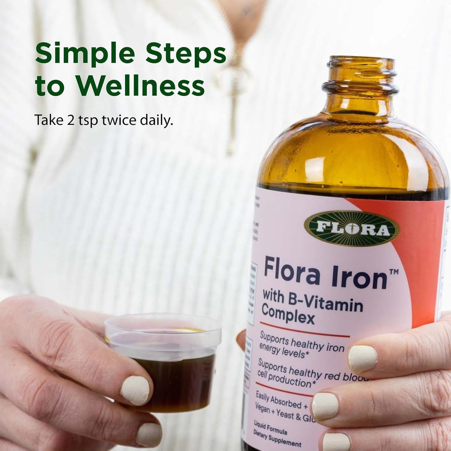 Flora Iron with B-Vitamin Supplement - 7.7 Oz