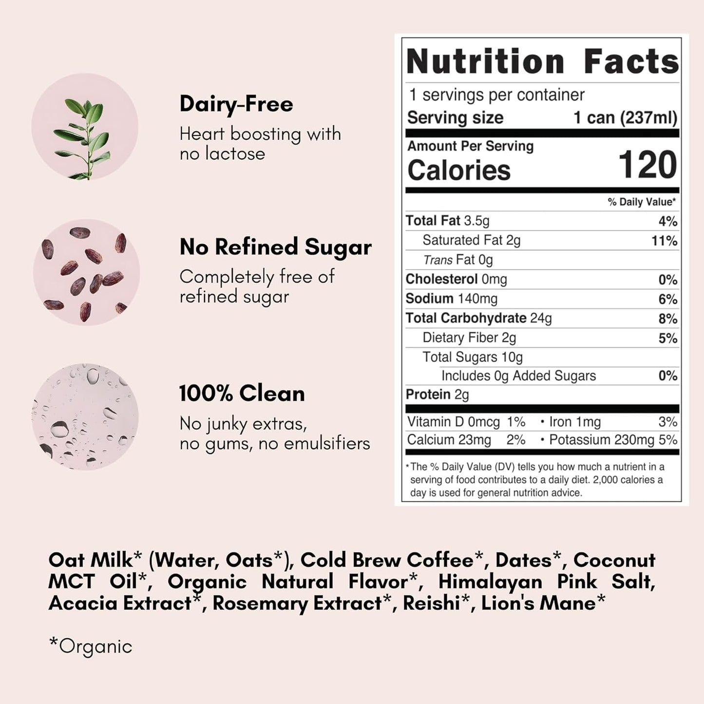 Pop & Bottle Caramel Latte Cold Brew, 8 fl oz, Pack of 12