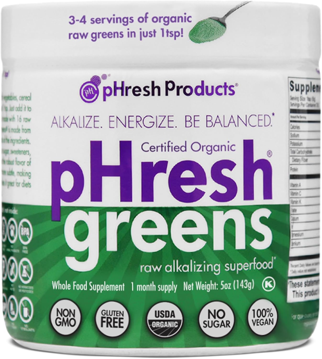 Phresh Products Greens, 5 oz, 1-Month Supply