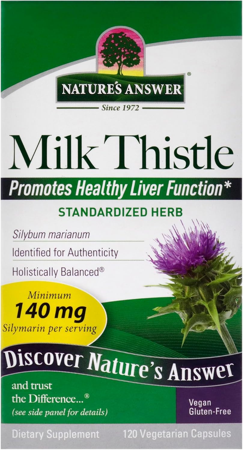 Nature's Answer Milk Thistle Seed Extract, 120 Vegetarian Capsules