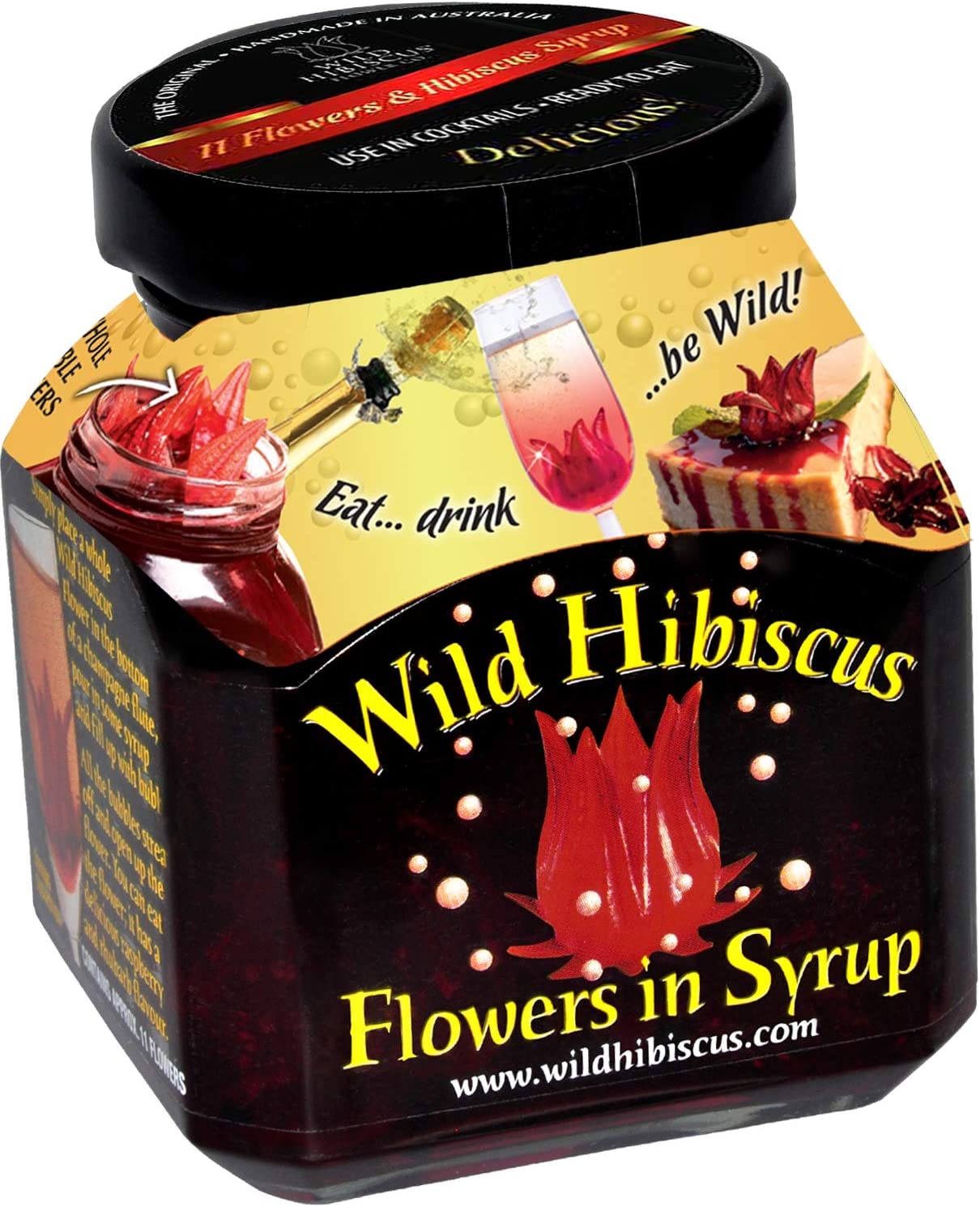 Wild Hibiscus Flowers Jar - 15 Pack of 8.8 oz by Flower Hill
