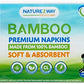 Naturezway Bamboo White Napkins - 12-Pack, 180-Count