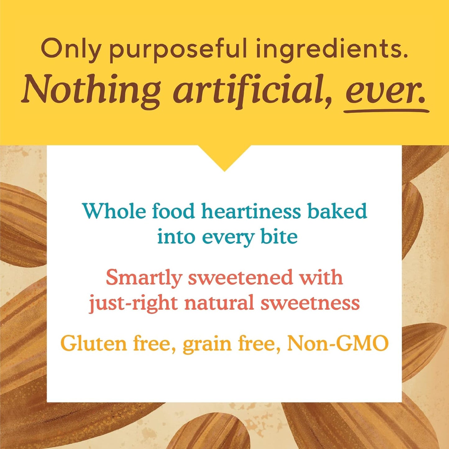 Simple Mills Soft Baked Almond Flour Brownie Bars, Chocolate Chip, 5.99 oz, Case of 6