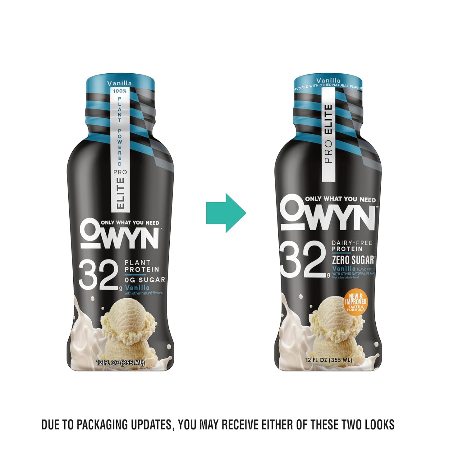 OWYN Plnt Protein Drink, Vanilla Elite, 12 Fl. Oz. (Case of 12)