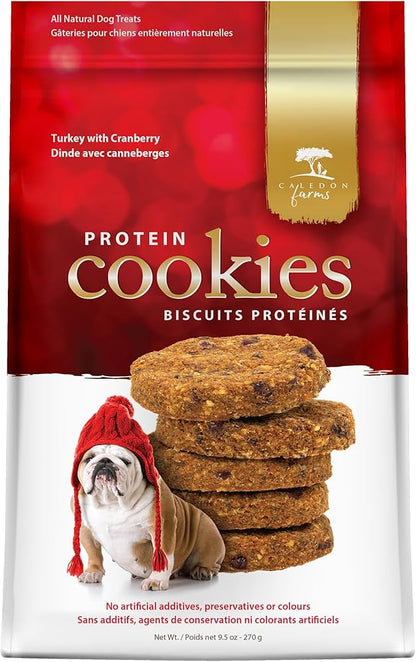 Caledon Farms Turkey Dog Cookies, 8 Oz, Pack of 4