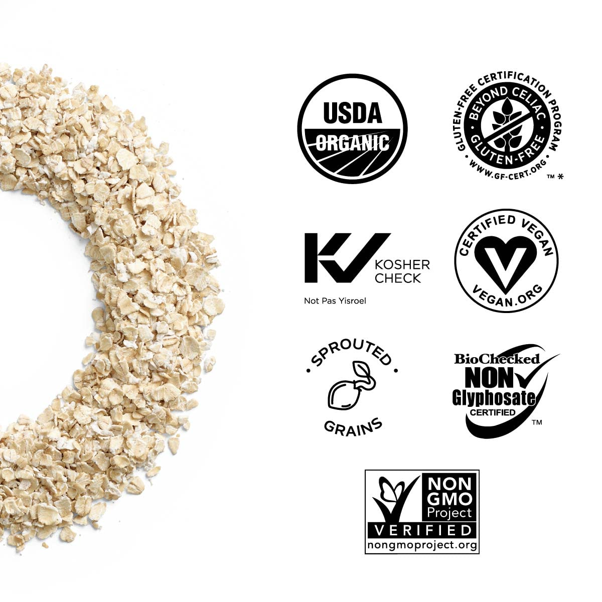 One Degree Organic Sprouted Quick Oats (Pack of 4 - 24 Ounces)