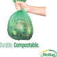 Biobag Food Scraps Compostable Bags, 3 Gallon, 25 Count, Case of 12