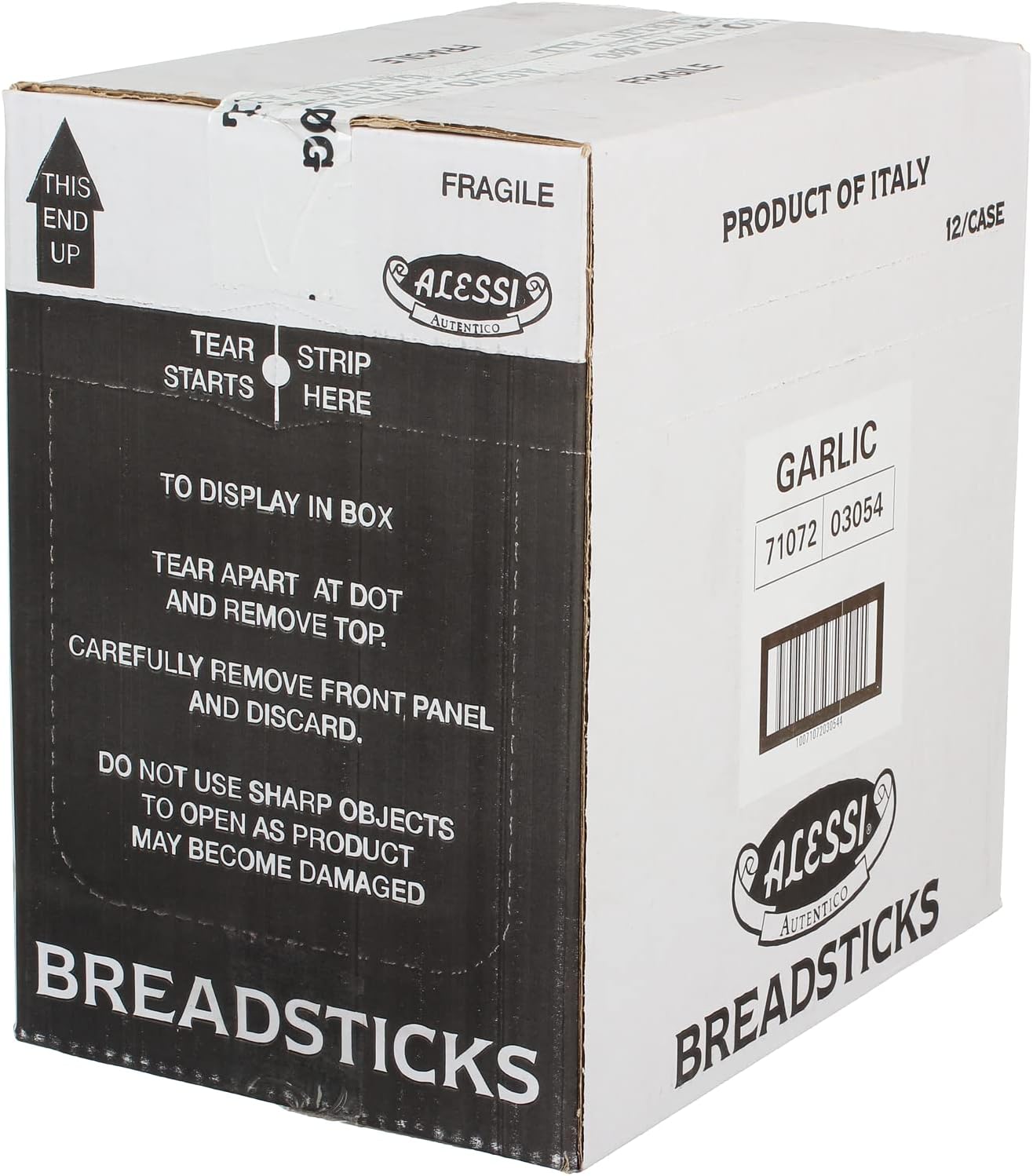 Alessi Garlic Breadsticks, Pack of 6 (4.4 oz Each)