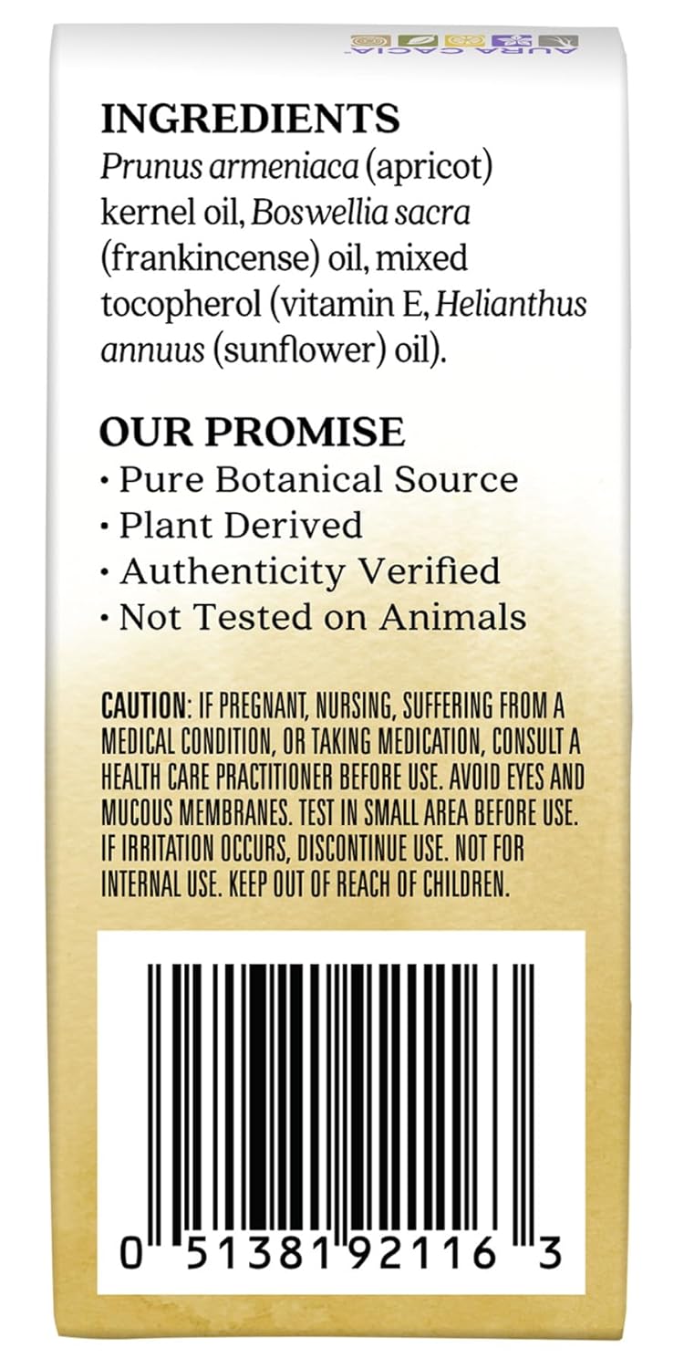 Aura Cacia Frankincense Essential Oil Roll-On, 0.31 fl oz., Pack of 4