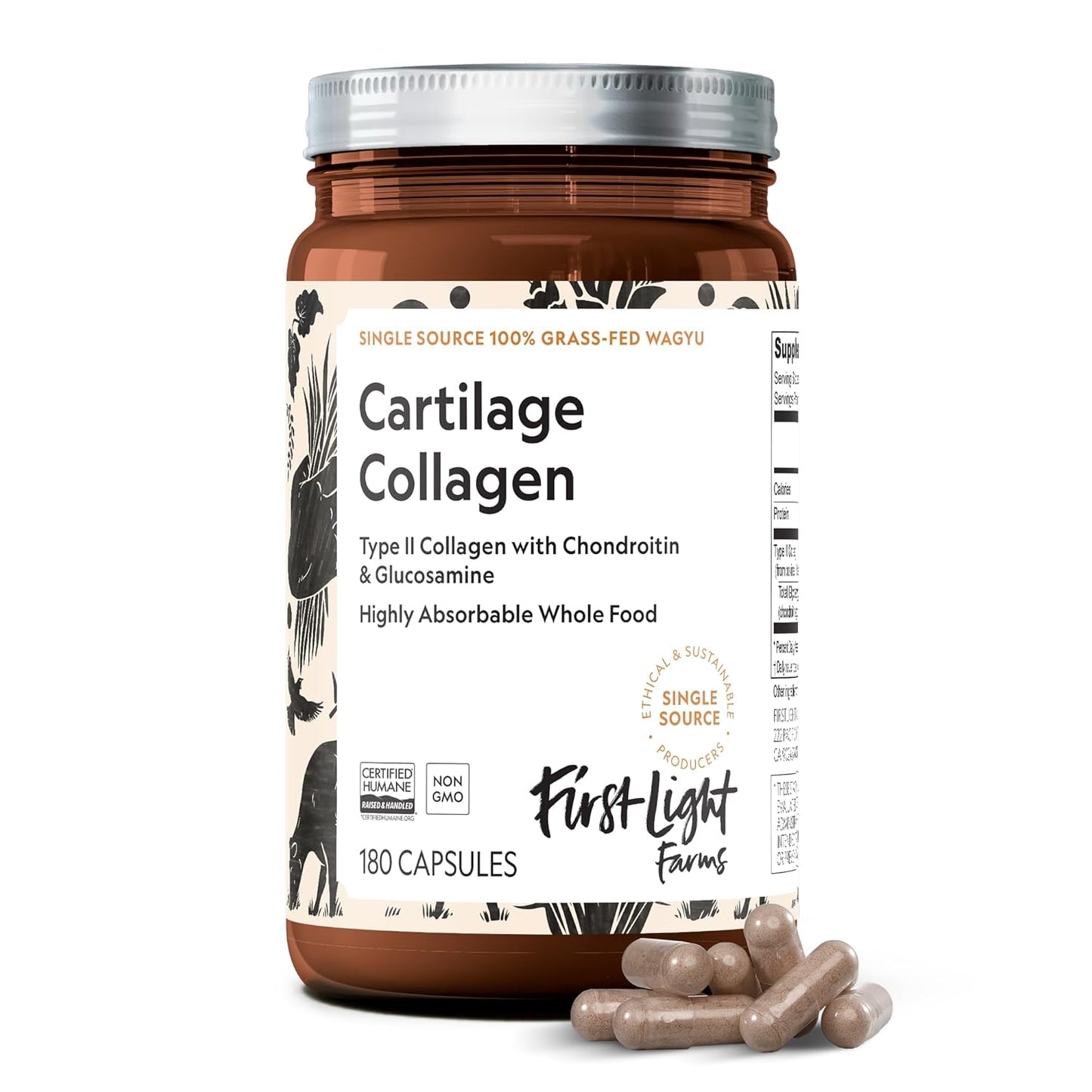 First Light Farms - Collagen Cartilage Supplement, 180 Tab - Joint Support New Zealand