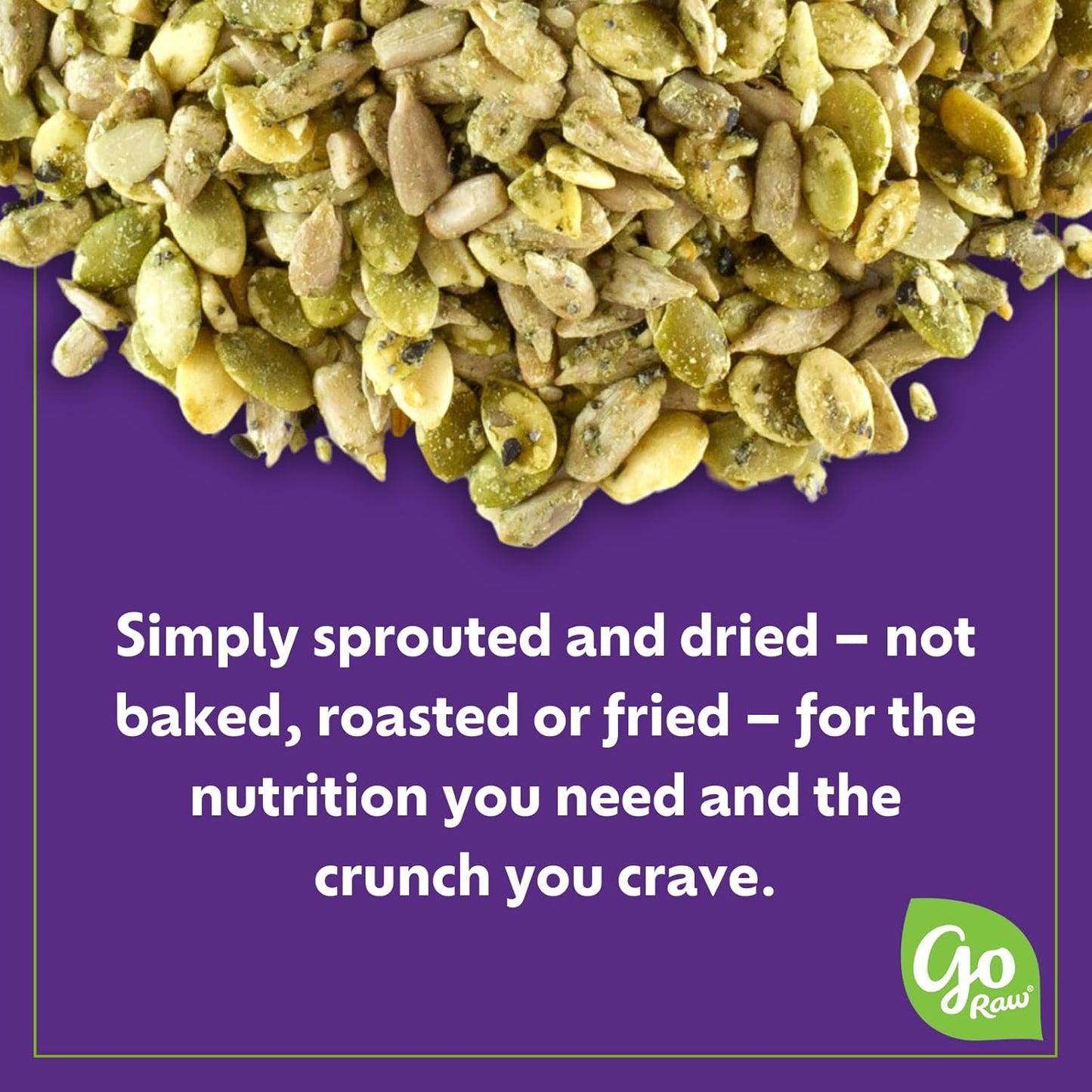 Go Raw Everything Bagel Sprouted Seeds Snack, 6 Bags of 4 oz Each