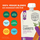 Serenity Kids Carrot Medley Pouch, Organic Baby Food, 3.5 oz, Pack of 6