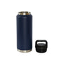 36 Oz Stainless Steel Twist-Off Cap Water Bottle - Navy by Creative Gifts