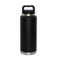 36 Oz Stainless Steel Twist-Off Cap Water Bottle - Black by Creative Gifts