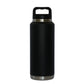 36 Oz Stainless Steel Twist-Off Cap Water Bottle - Black by Creative Gifts