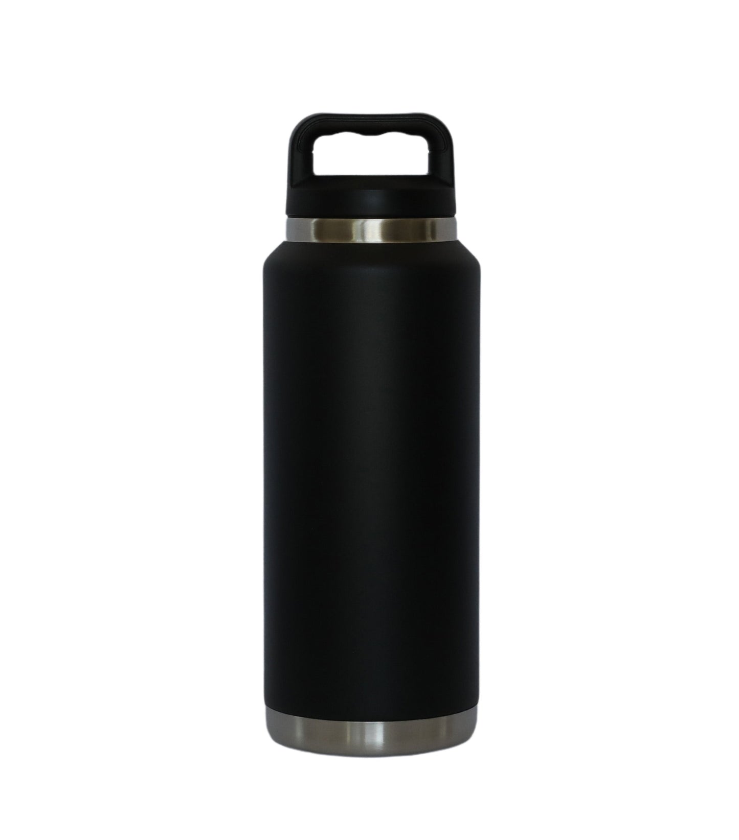 36 Oz Stainless Steel Twist-Off Cap Water Bottle - Black by Creative Gifts