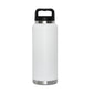 36 Oz Stainless Steel Twist-Off Cap Water Bottle - White by Creative Gifts