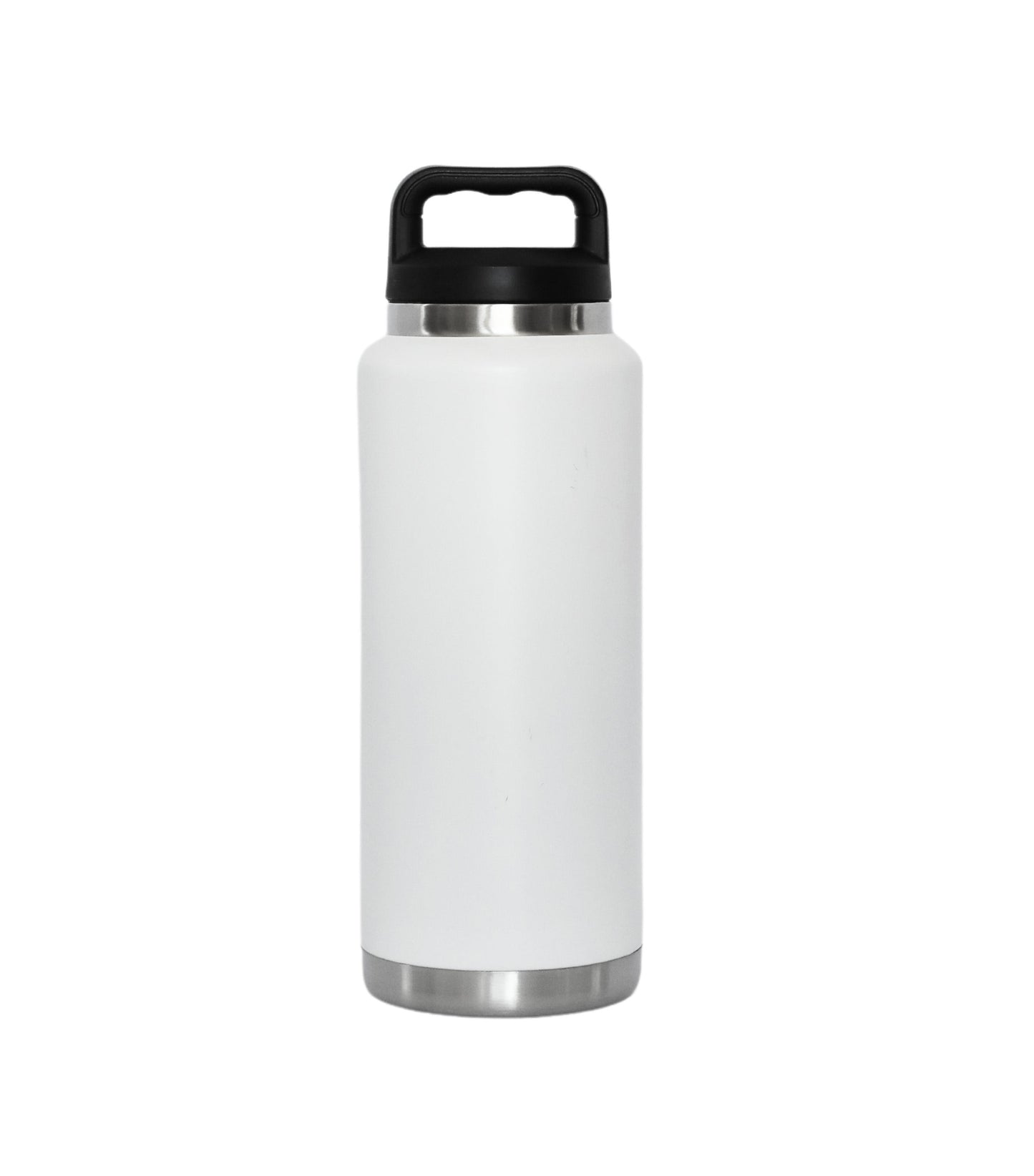 36 Oz Stainless Steel Twist-Off Cap Water Bottle - White by Creative Gifts