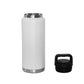36 Oz Stainless Steel Twist-Off Cap Water Bottle - White by Creative Gifts