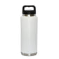 36 Oz Stainless Steel Twist-Off Cap Water Bottle - White by Creative Gifts