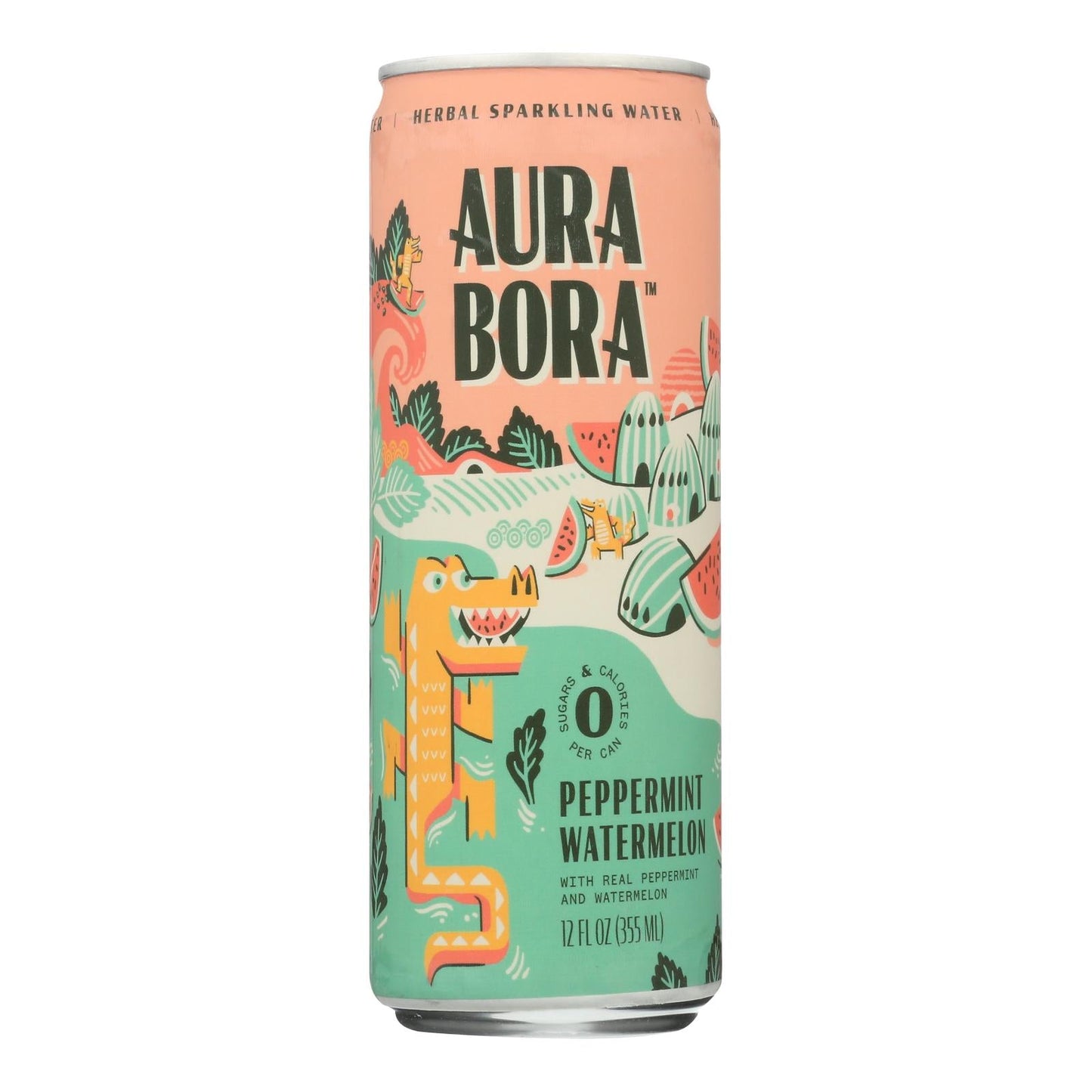 Aura Bora Sparkling Permeant Watermelon (Pack of 12 - 12 Oz.)