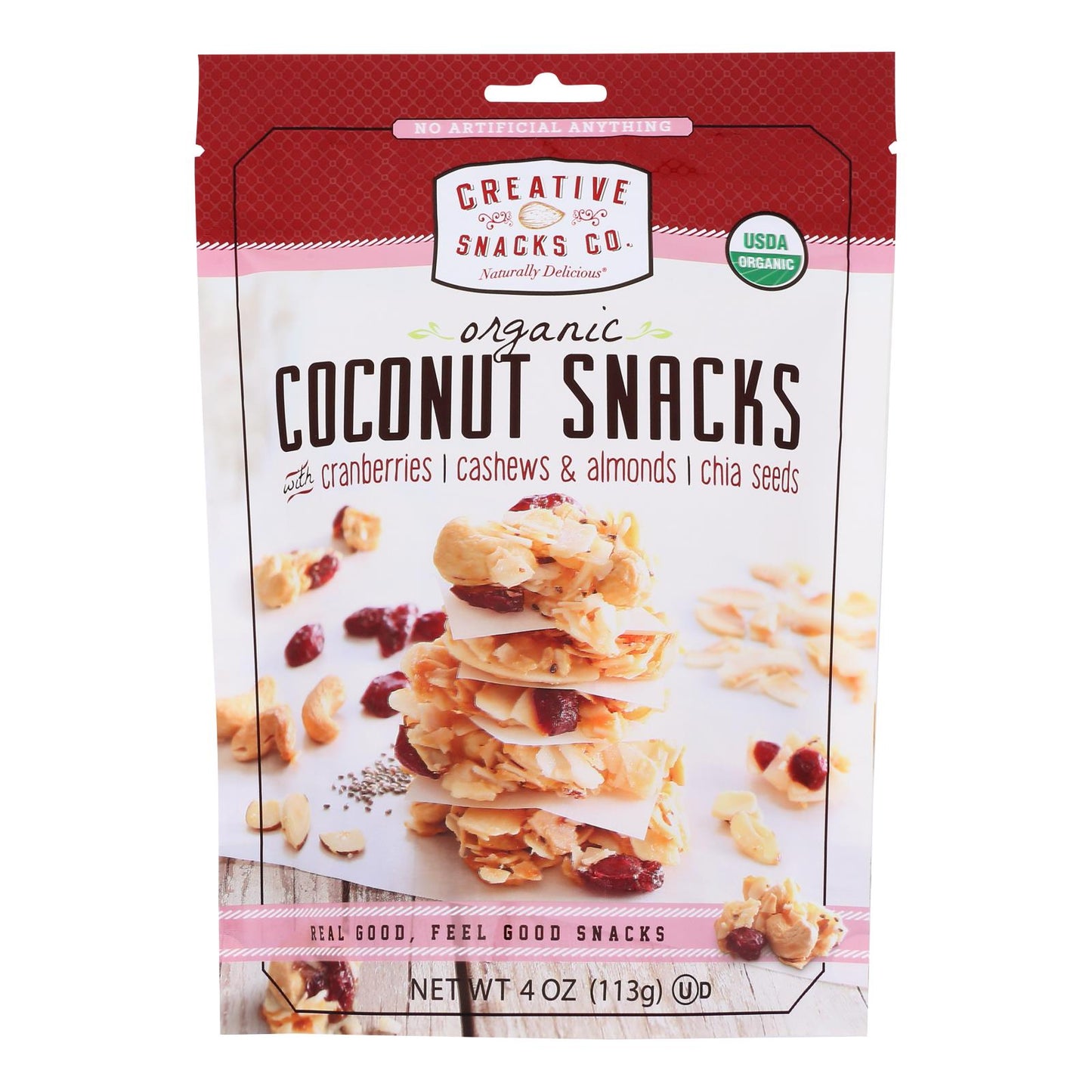 Creative Snacks Cran-Nutchi Coconut Snack, 4 Oz (Pack of 6)