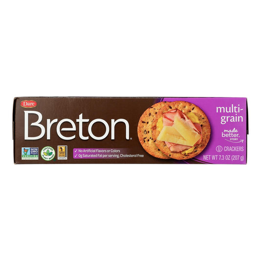 Breton Dare Multigrain Crackers, Wholesome Goodness in Every Bite (12-Pack, 7.3 Oz)