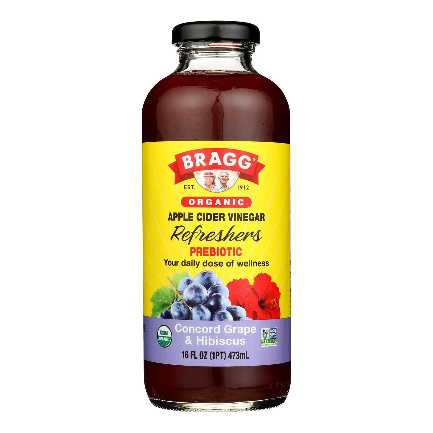Bragg Apple Cider Vinegar Hibiscus Refreshers, 12 x 16 fl oz.