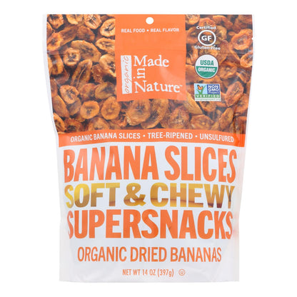 Made In Nature - Banana Dried, 12 Oz (Pack of 6)