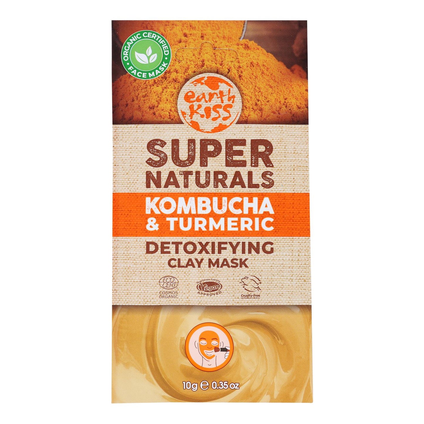 EarthKiss Turmeric Detoxify Purifying Clay Mask (Pack of 12 - 0.35oz)